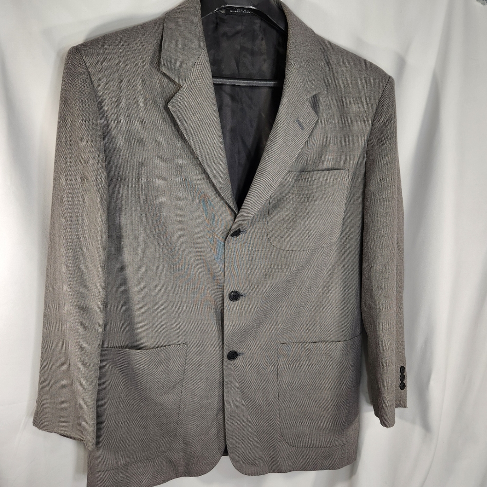 Cross & Winsor Fine Clothing Grey 3 Button Suit Jacket Size 42R